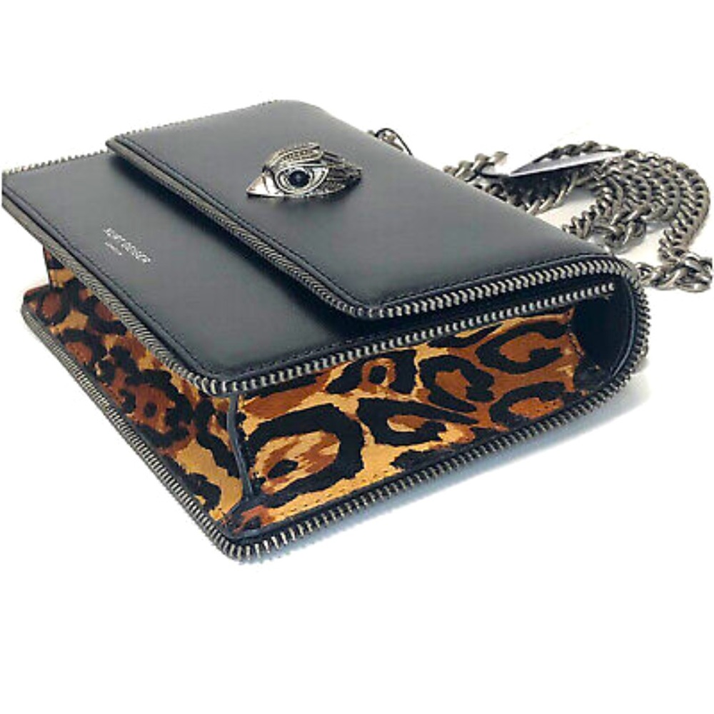 NEVER WORN KURT GEIGER LONDON Shoreditch Leather Genuine Calf Hair Shoulder Bag